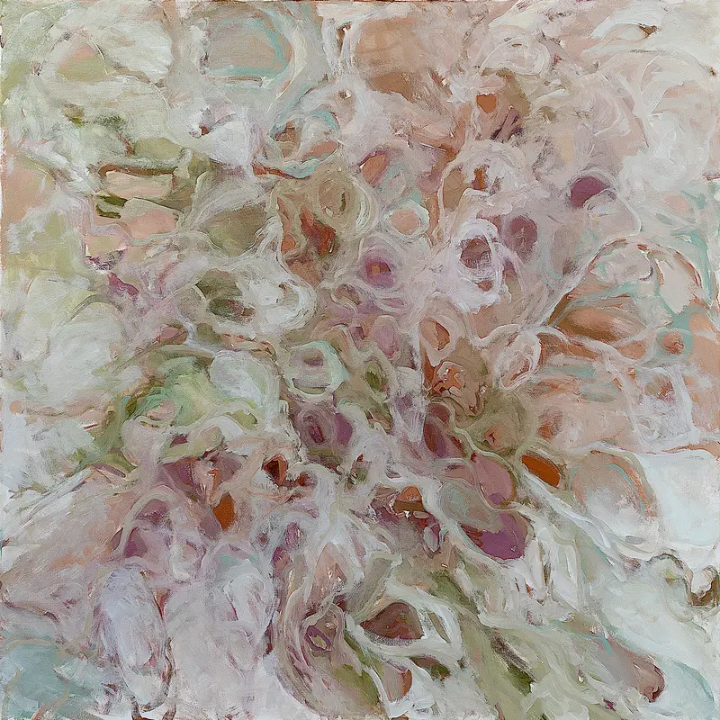 Anna Reber, 2020, Gentle Touch, oil on canvas, 90 x 90 cm jpg