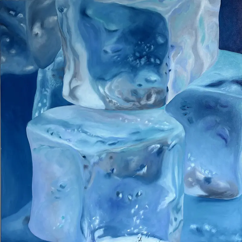 Eiswürfel blau