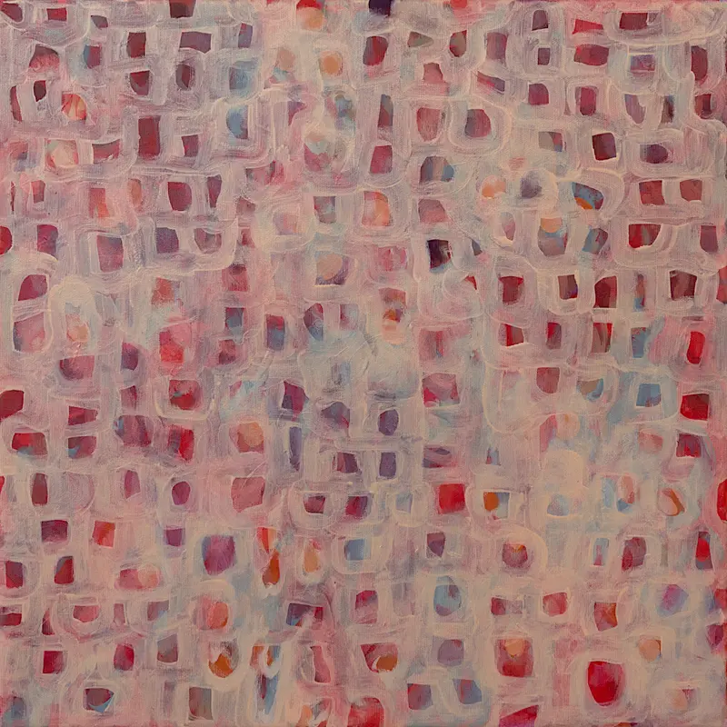 Going to Fès, 2020, mixted media, 50 x 50 cm