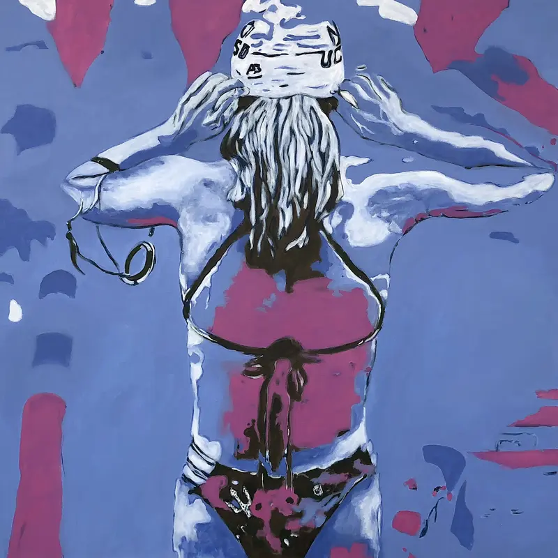 Melbourne 2022, 2023, acrylic on canvas, 80 x 80 cm