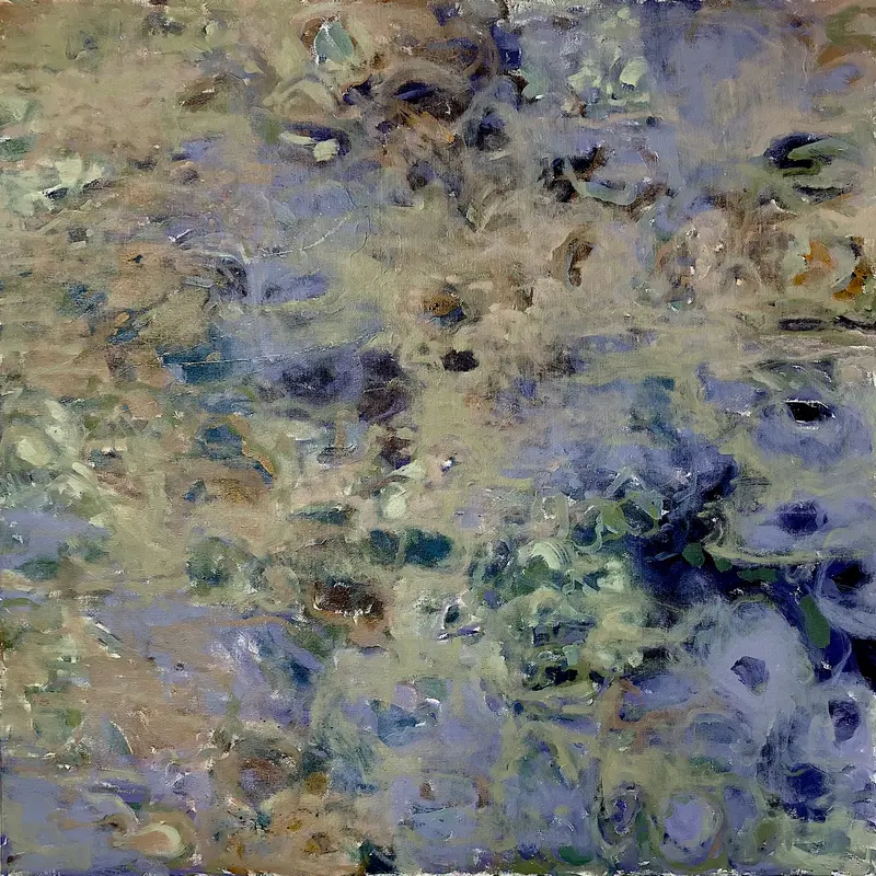 Patch of Purple, 2021, oil on canvas, 100 x 100 cm