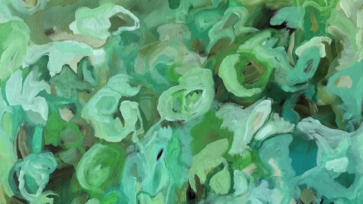 Rainforest, 2020, oil on canvas, 90 x 90 cm
