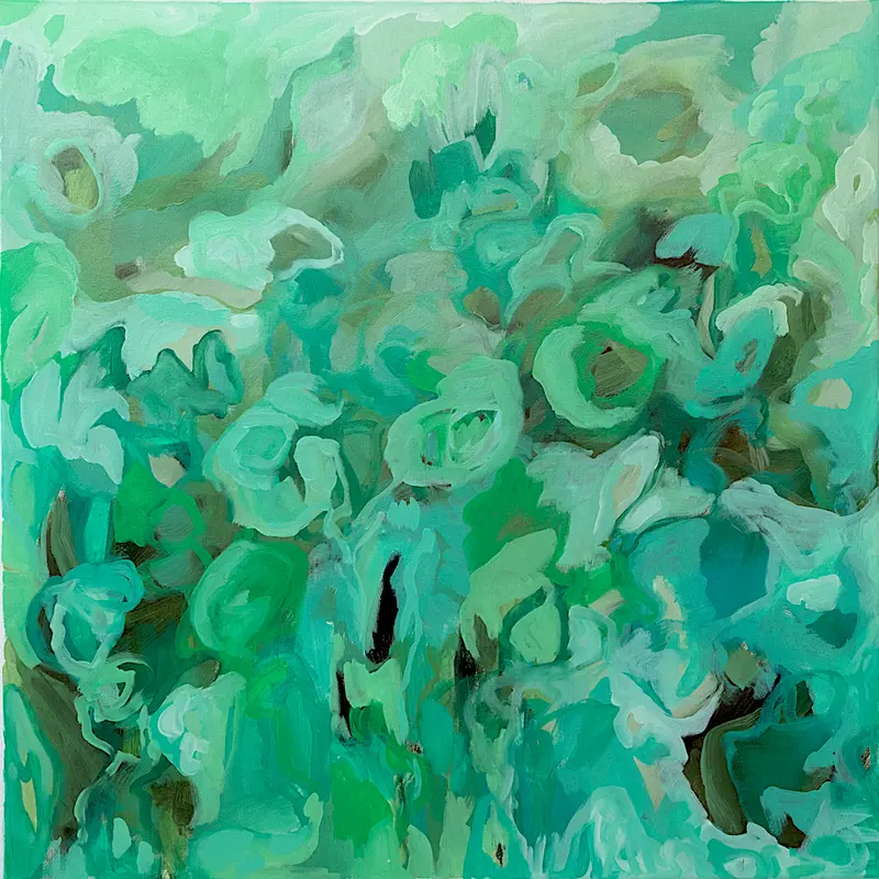 Rainforest, 2020, oil on canvas, 90 x 90 cm