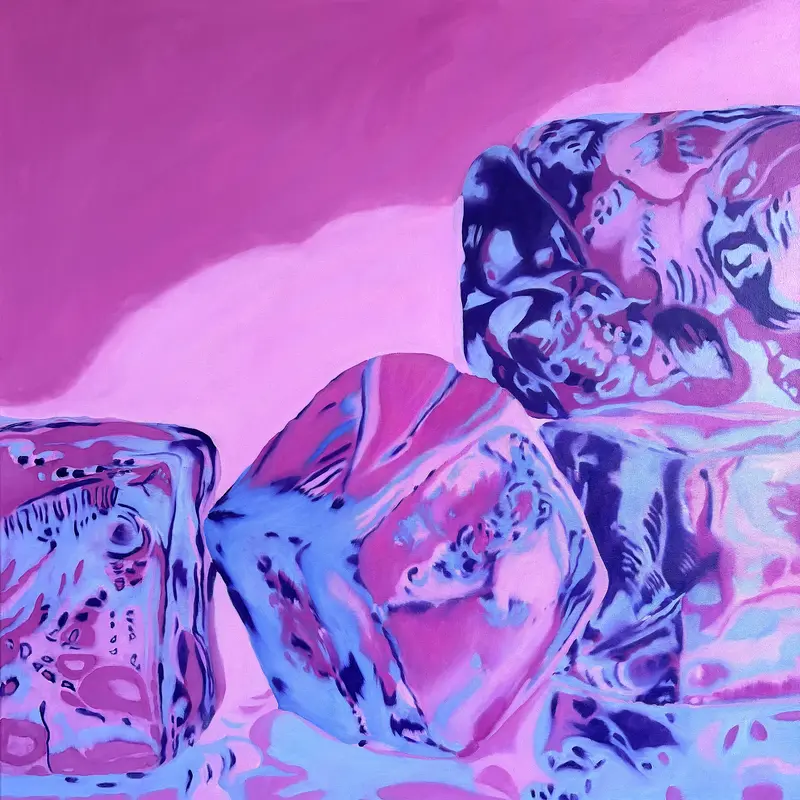 Svartisen, 2025, oil on canvas, 100 x 100 cm