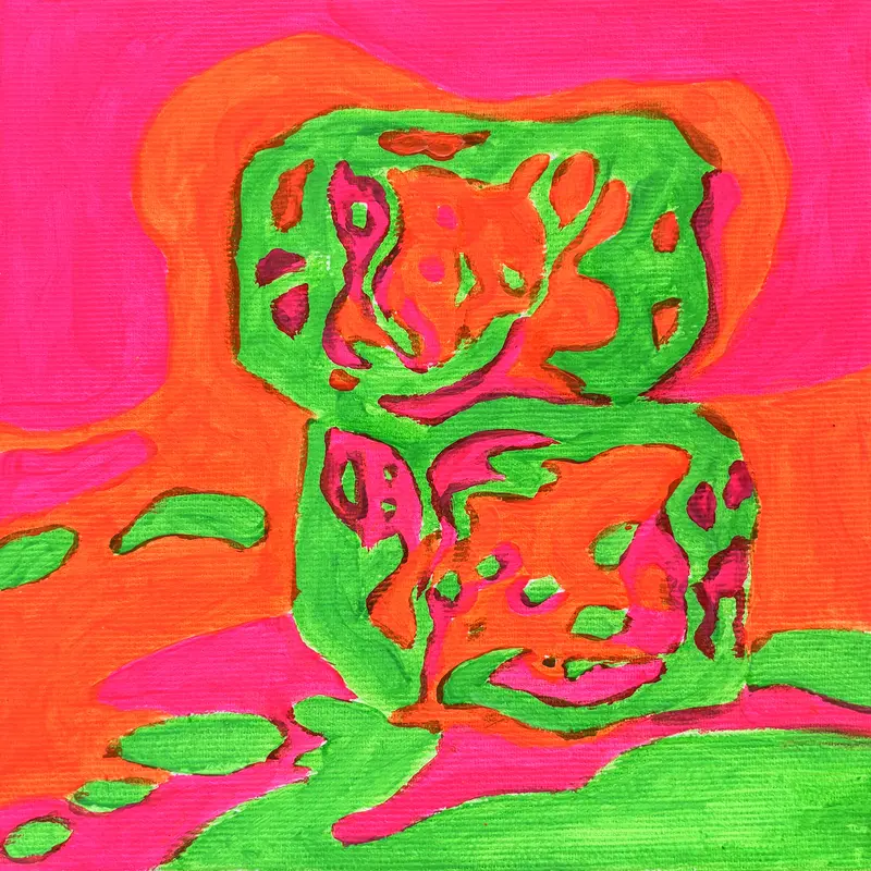 Vibrant VI, 2026, Acryl auf Leinwand, 20 x 20 cm